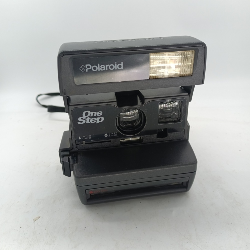 Polaroid OneStep 600 Instant Film Camera Built-in Flash Gray Vintage a3